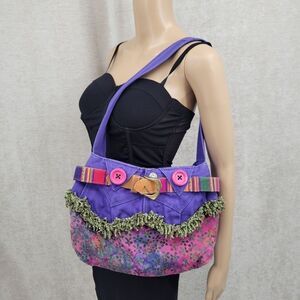 Rocky Mountain Jeans Rockies Upcycled Purse OOAK Purple
